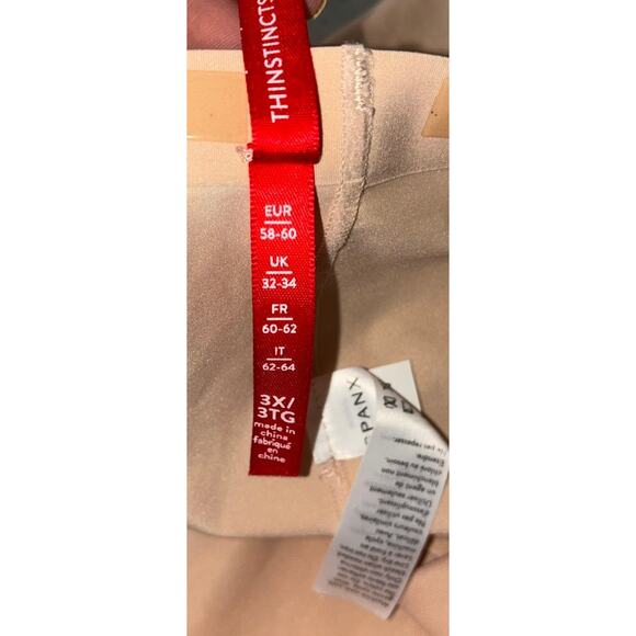 Spanx Thinstincts Shorts Body Shaper 3XL Beige Excellent Condition 10006P - Picture 5 of 8